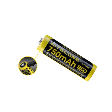 NL1475R 750mAh USB Rechargeable 14500 Battery